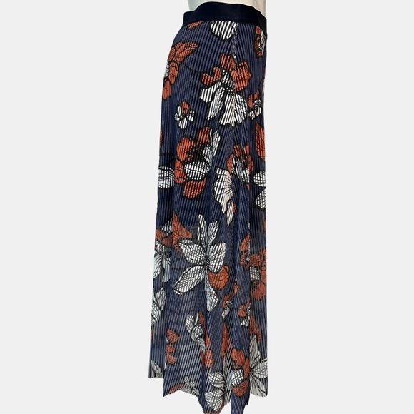 Peak Performance Nimatha Midi Skirt Medium Pleated Floral Lightweight Lined - Picture 3 of 11